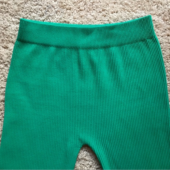 Zara Seamless Bike Shorts Green, Sz Small - Picture 6 of 10